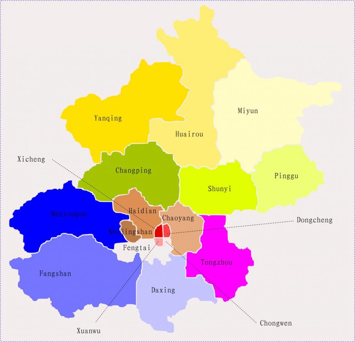 Пекін Китай карта