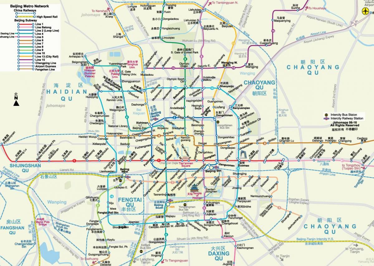 Пекін карта метро