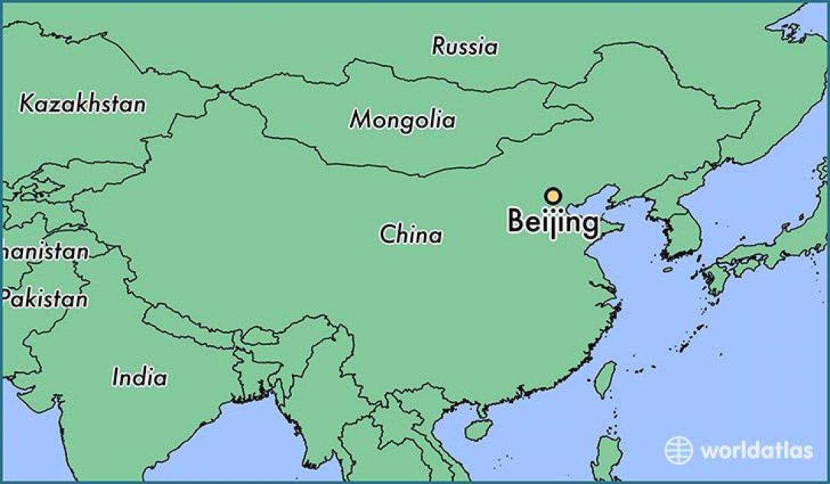 карта Китаю показує Пекін
