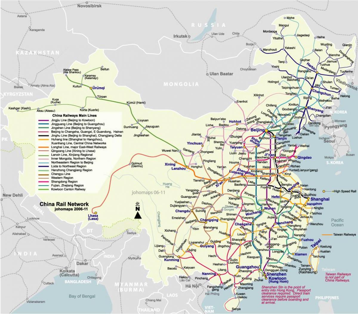 Пекін карта залізниць
