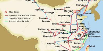 Шанхай швидкісний поїзд карта