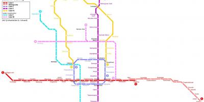 Карта Пекінський підземне місто
