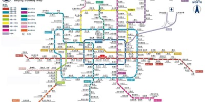 Метро Пекін карта метро 