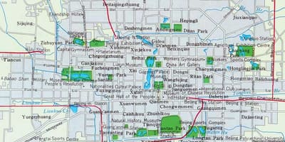 Пекін центр міста Карта