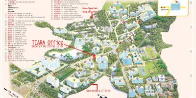 Карта кампуса Університету Цінхуа 